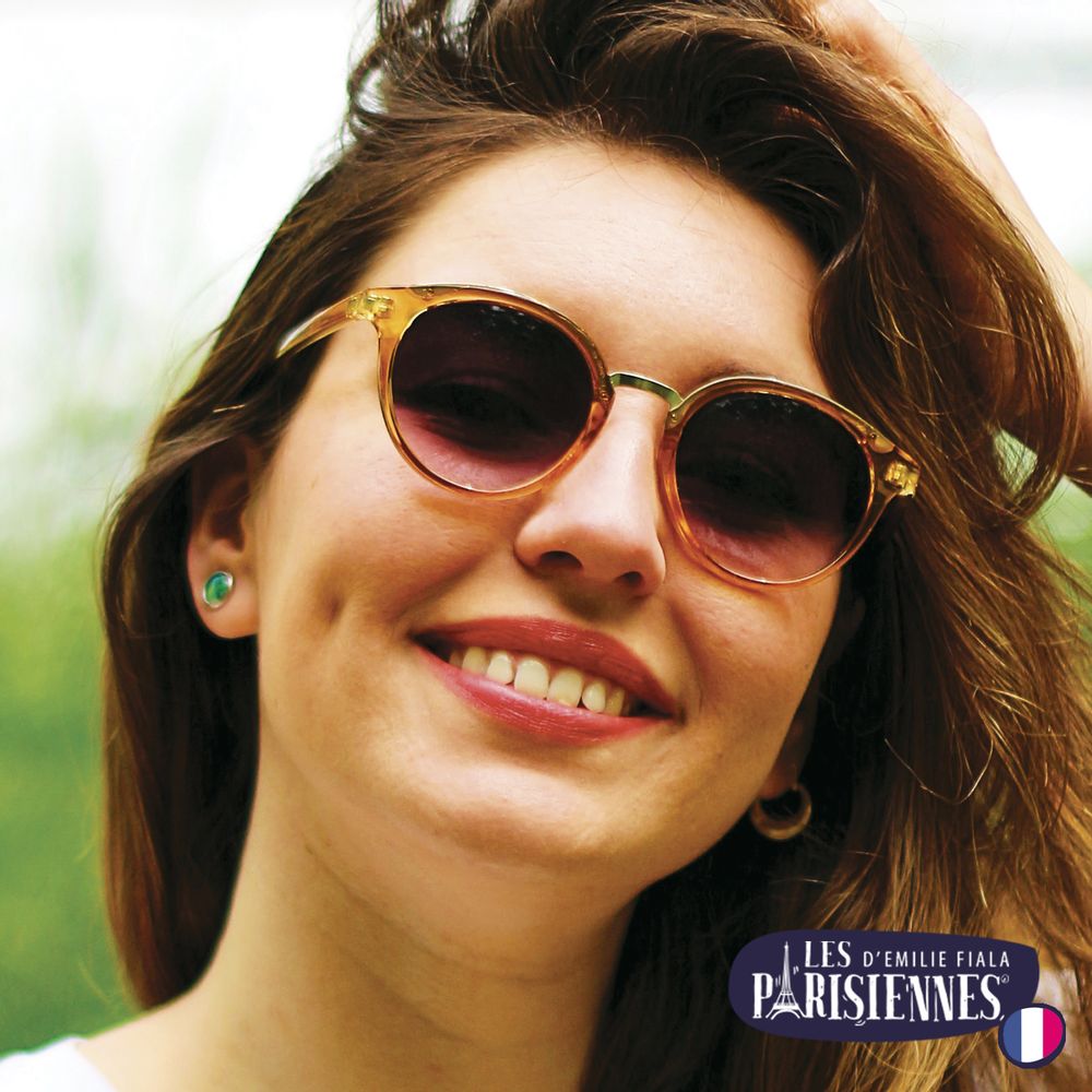 Bijoux - Ears Studs gold Les Parisiennes Happy Day - LES JOLIES D'EMILIE