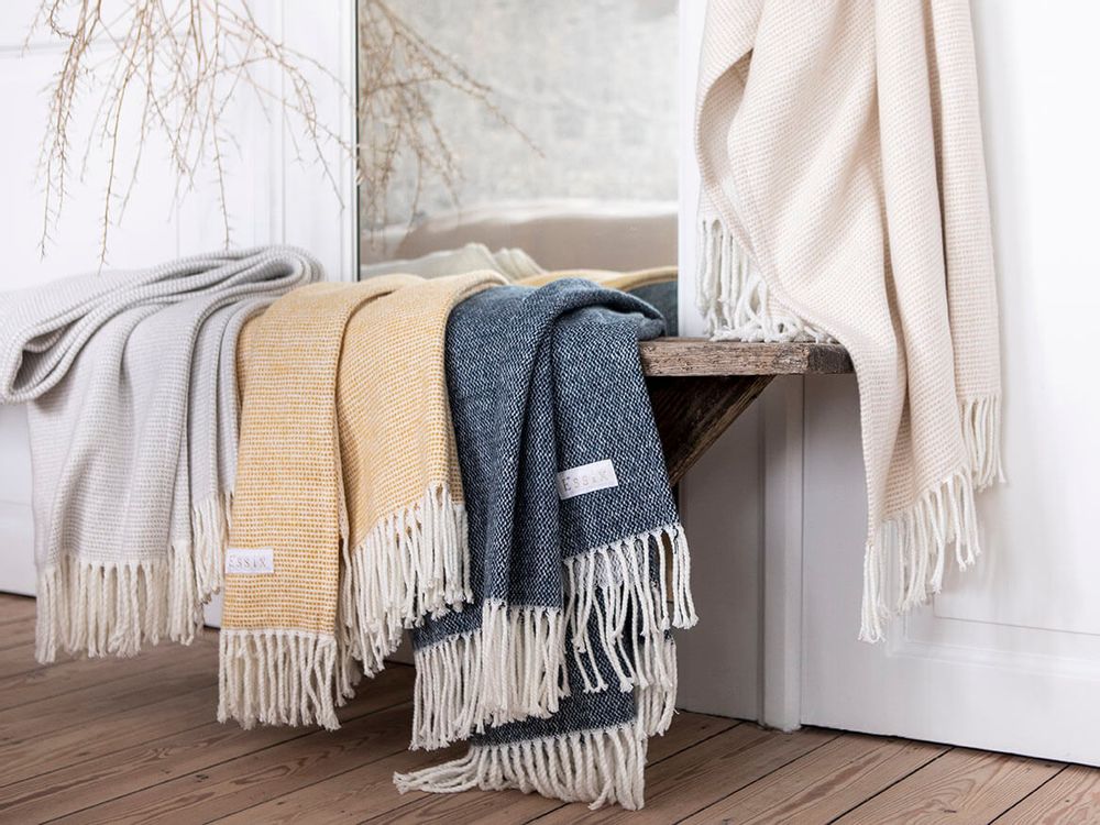 Linge de lit - Cocon Beige - Plaid - ESSIX