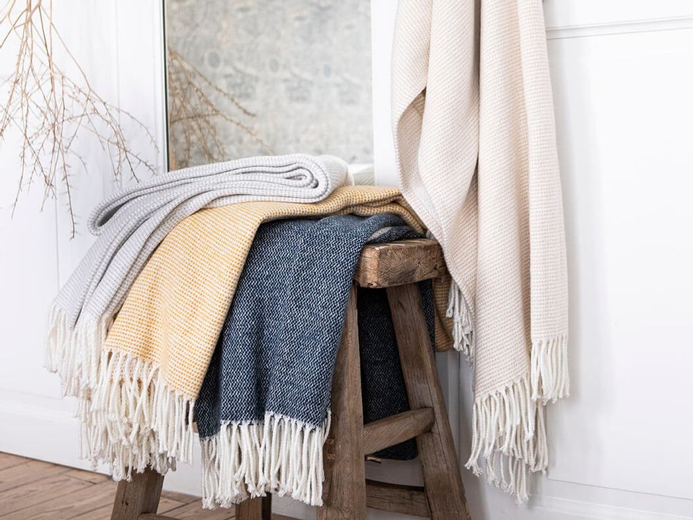 Linge de lit - Cocon Beige - Plaid - ESSIX