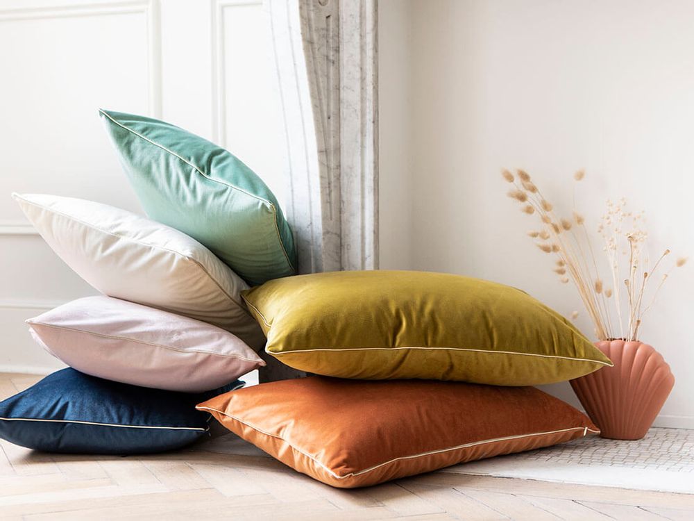 Linge de lit - Gatsby Bleu Russe - Housse de coussin - ESSIX
