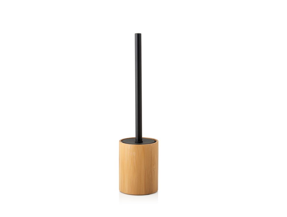 Accessoires à fixer - Porte-brosse WC en bambou et polypropylène noir BA70075 - ANDREA HOUSE