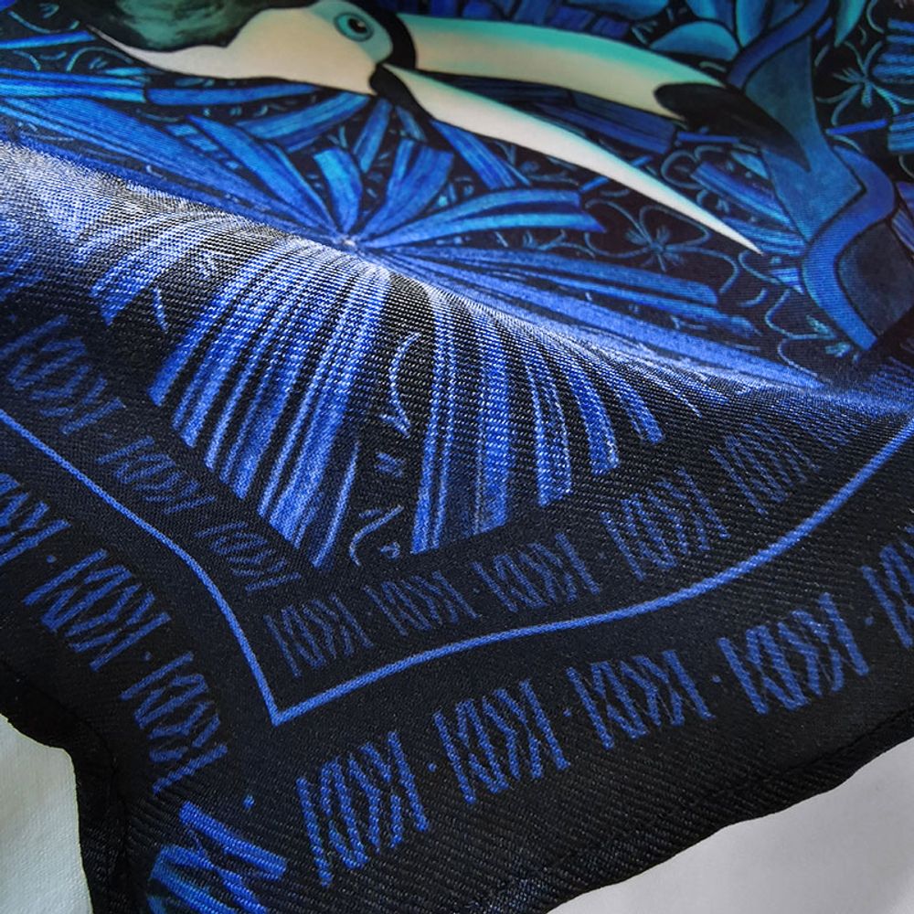 Clutches - MISCHIEVOUS - MEN’S POCKET SQUARES - printed 100% silk twill - 11.82 x 11.82 inch - flat hem - Maison Fétiche - MAISON FÉTICHE