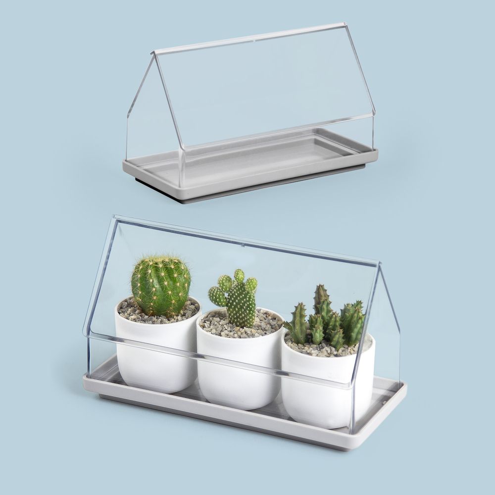 Mobilier et rangements pour bureau - Micro serre : pot de plantes auto-arrosage pour jardin intérieur et extérieur - QUALY DESIGN OFFICIAL