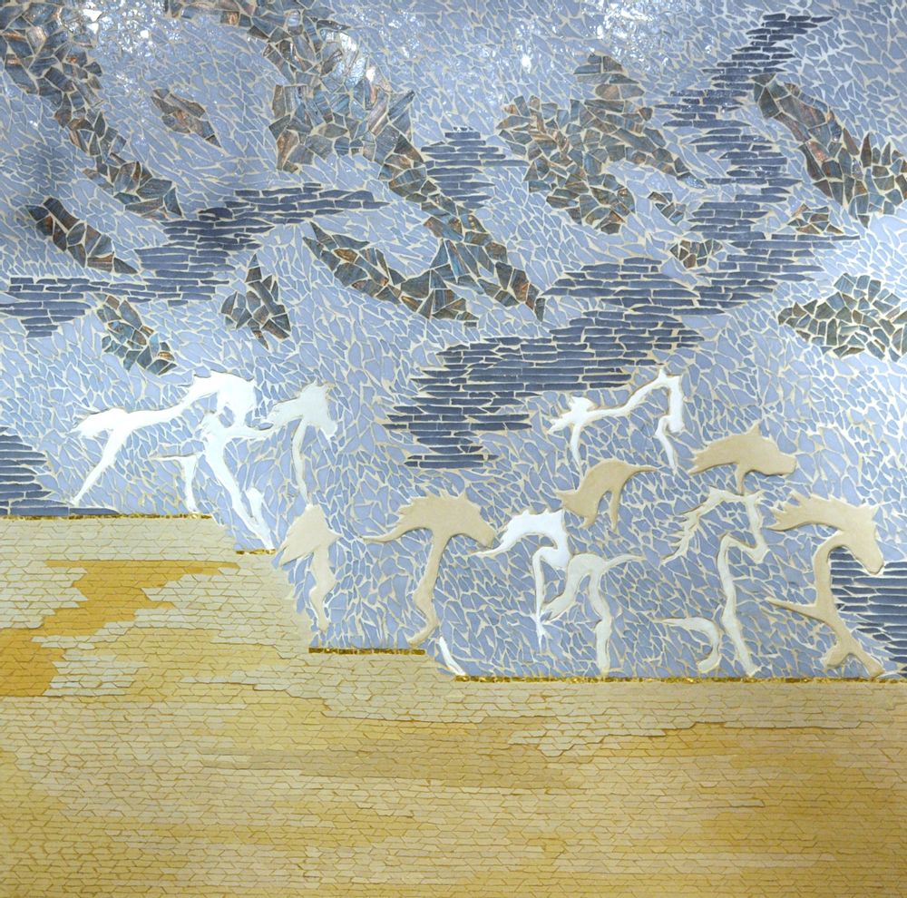 Other wall decoration - The rhythm of the wind mosaic - ATELIER DE MOSAIQUE L.TORNO