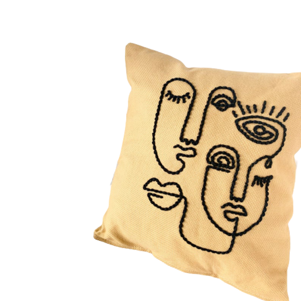 Coussins textile - Coussin Mistyk Moutarde - LES LOVERS DECO