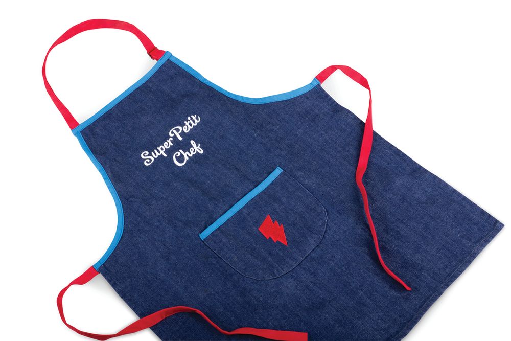Accessoires enfants - Tablier enfant en denim brodé - SUPERPETIT
