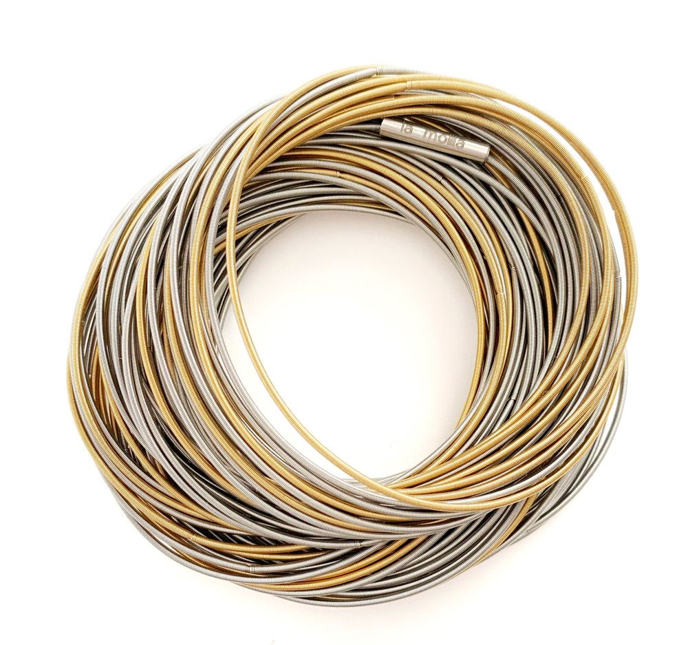 Gifts - SALT AND PEPPER BRACELET GOLD - LA MOLLLA® BIJOUX