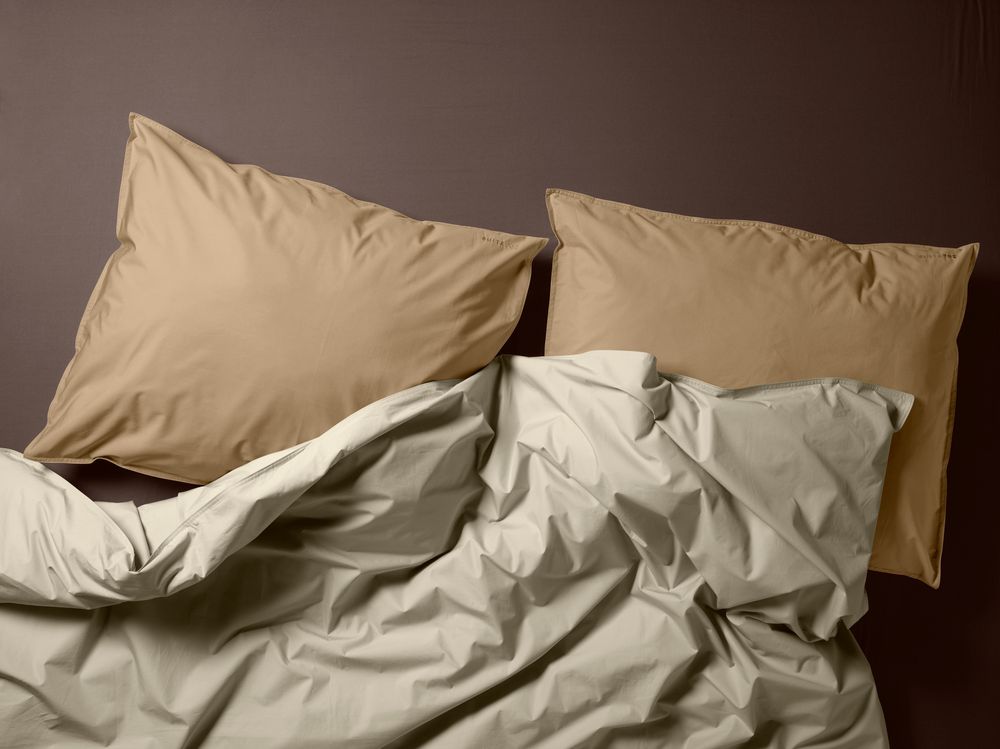 Bed linens - PERCALE COTTON bedlinen beige/grey - SUITE702