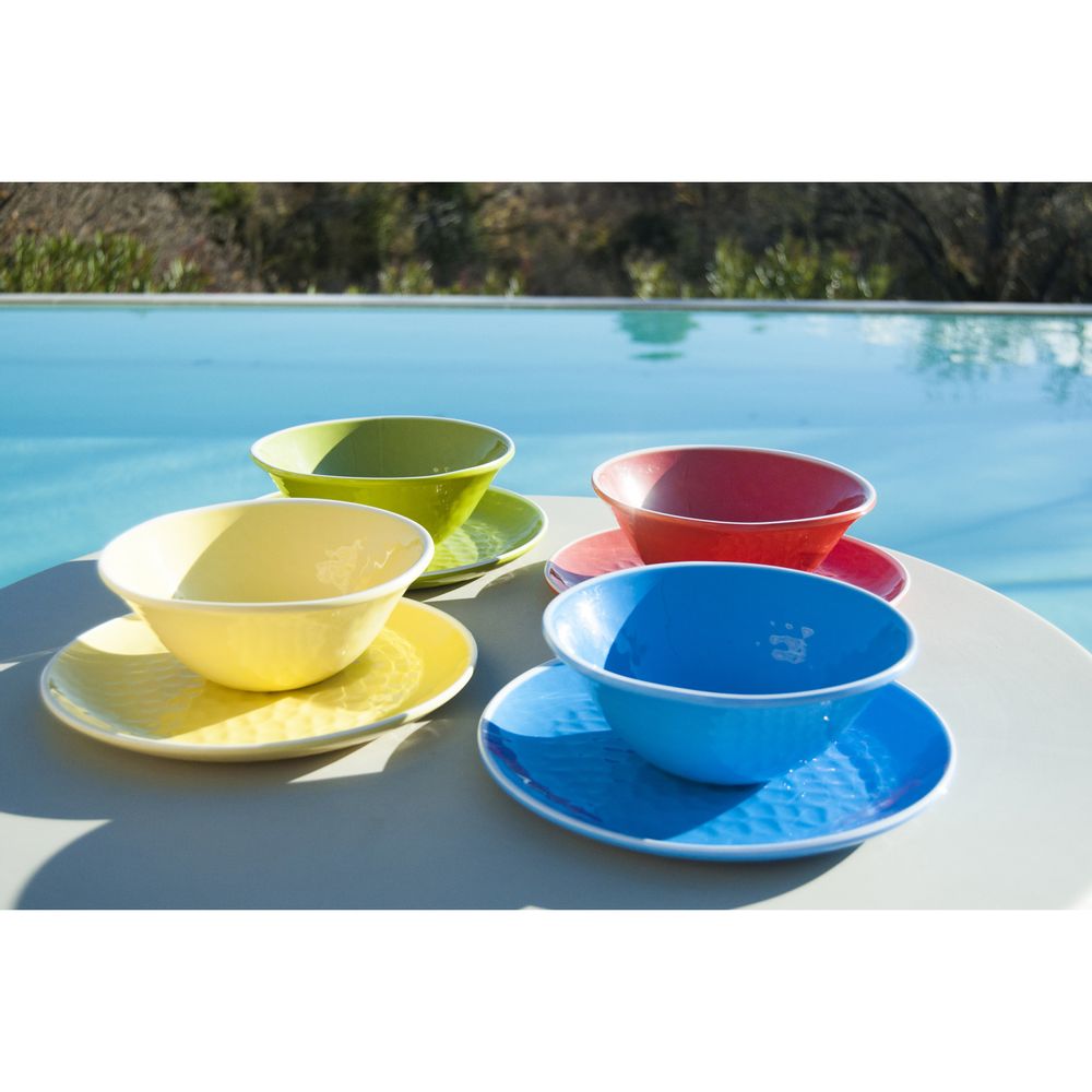 Dessous de plat - Collection United Color en pure mélamine. - LES JARDINS DE LA COMTESSE