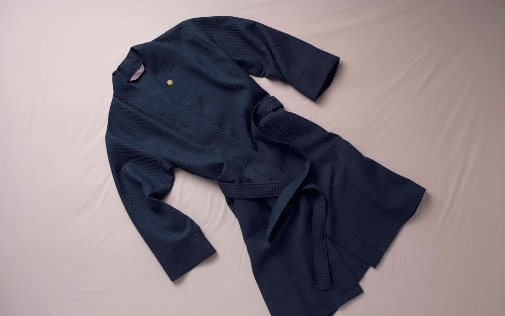 Bathrobes - WAFFLE BATHROBE kimonostyle - SUITE702
