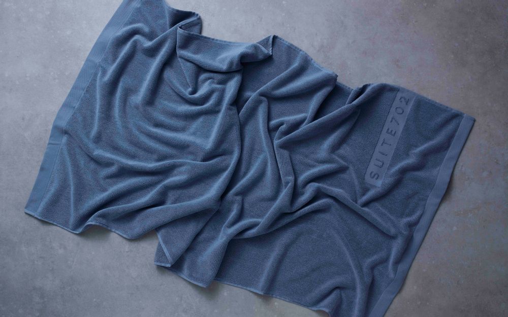 Serviettes de bain - SERVIETTES DE BAIN bleu pierre/vert-mer/mousse/bleu marine - SUITE702