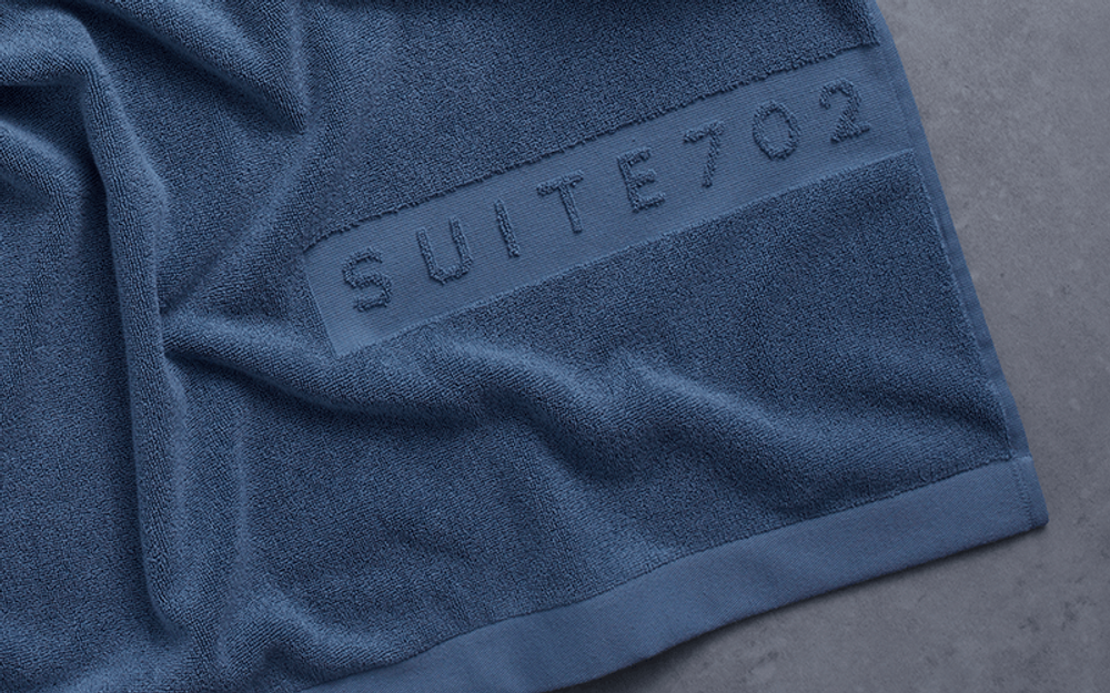 Serviettes de bain - SERVIETTES DE BAIN bleu pierre/vert-mer/mousse/bleu marine - SUITE702