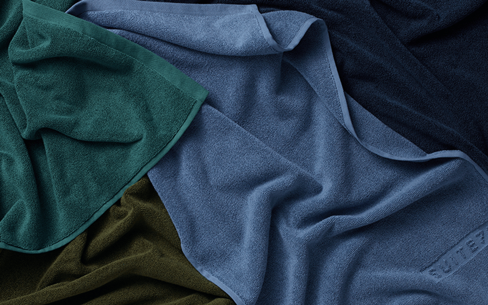 Serviettes de bain - SERVIETTES DE BAIN bleu pierre/vert-mer/mousse/bleu marine - SUITE702