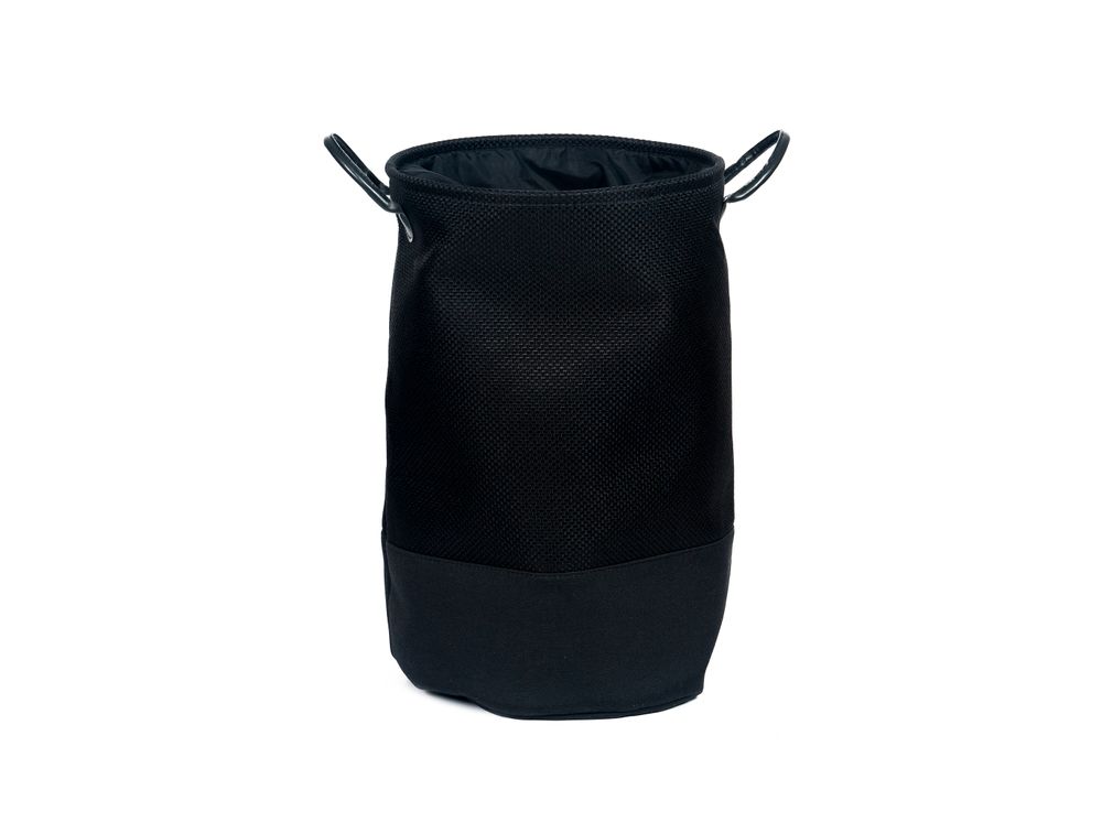Paniers à linge - Panier à linge en polyester noir BA70170 - ANDREA HOUSE