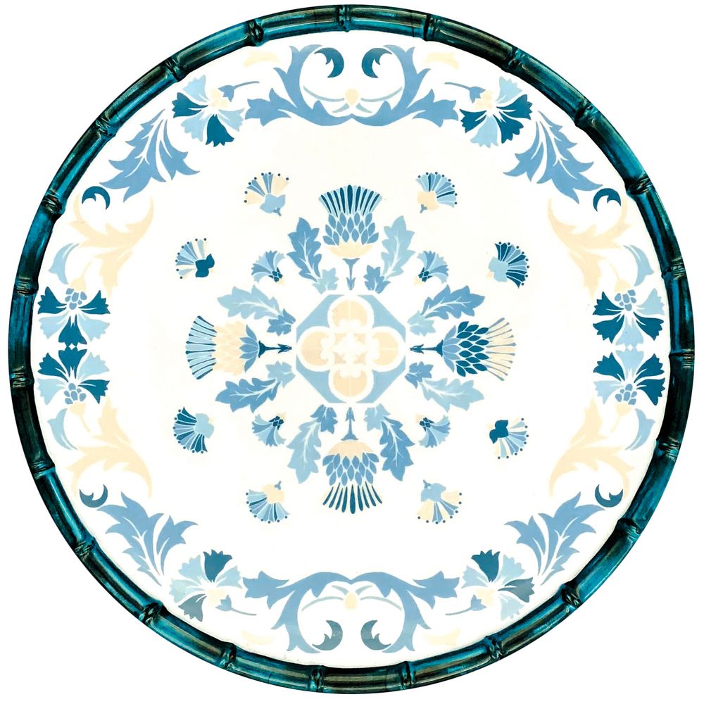 Dessous de plat - VAISSELLE COLLECTION LISBONNE. - LES JARDINS DE LA COMTESSE