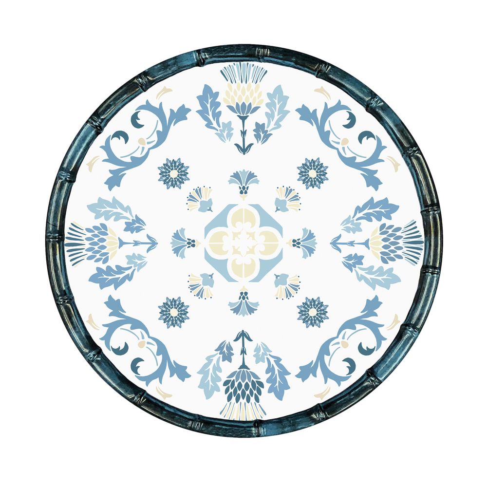 Dessous de plat - VAISSELLE COLLECTION LISBONNE. - LES JARDINS DE LA COMTESSE