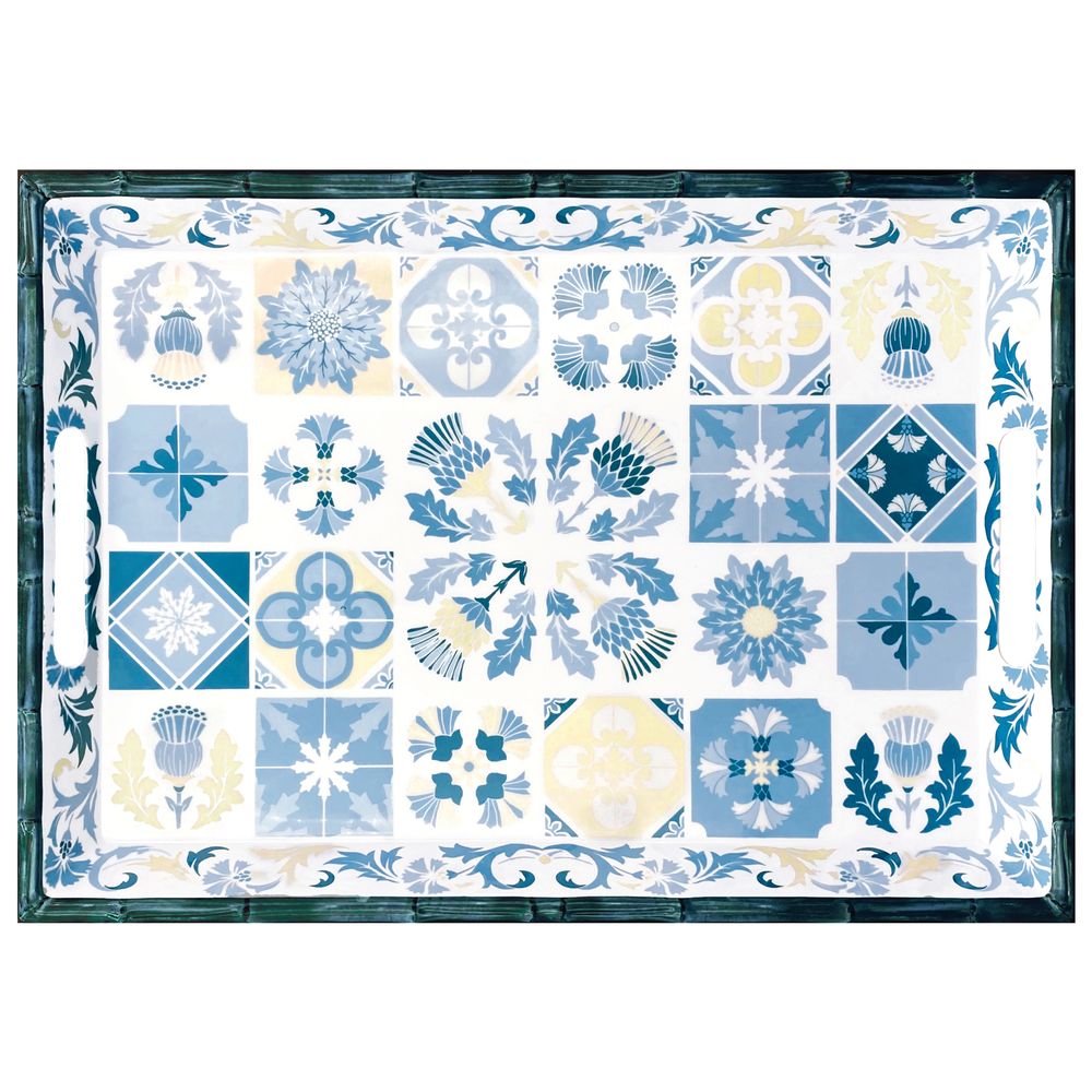 Dessous de plat - VAISSELLE COLLECTION LISBONNE. - LES JARDINS DE LA COMTESSE