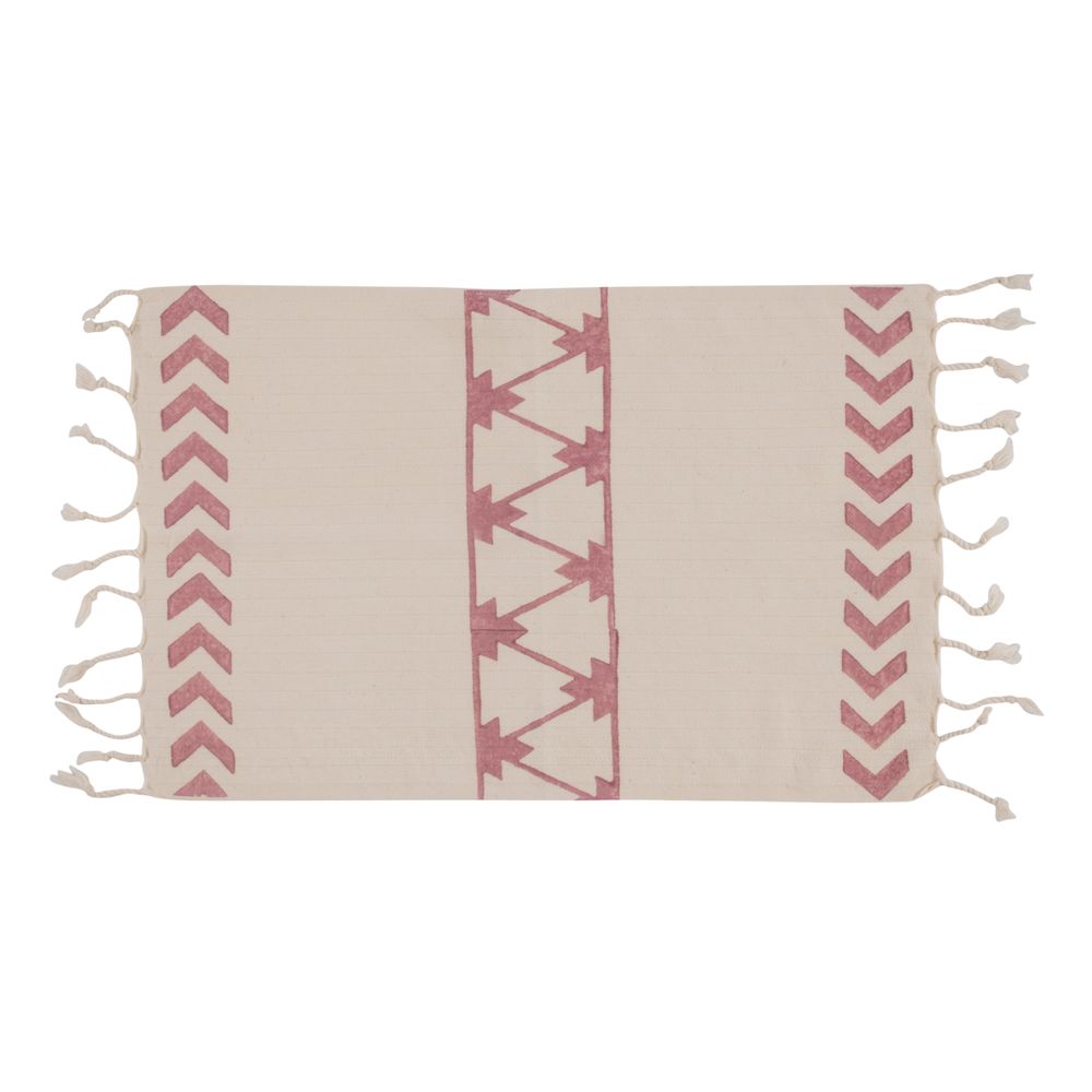 Table linen - HANDPRINTED TEATOWEL GUEST TOWEL KITCHEN TOWEL COTTON DECORATIVE TOWEL - LALAY