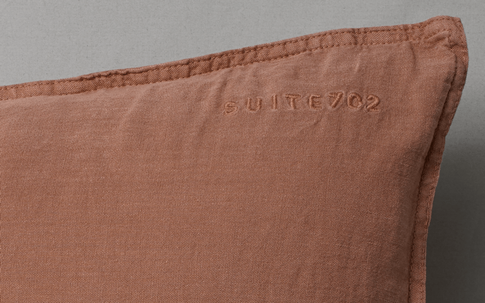 Hotel bedrooms - bedMATE pillow + washed linen pillowcase - SUITE702