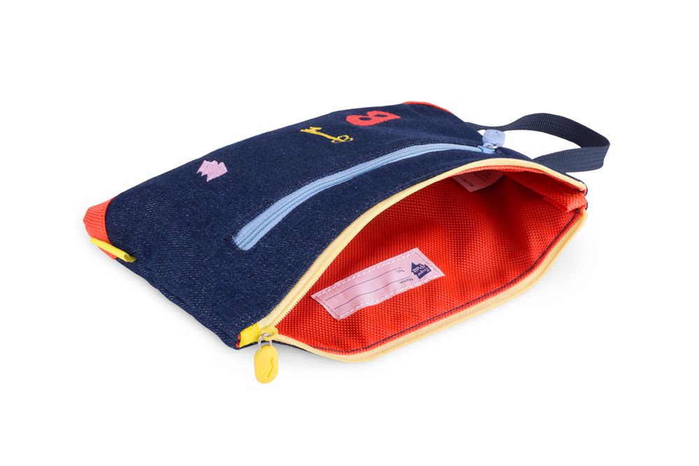 Sets de bureaux - Pochette en Denin brodée - SUPERPETIT