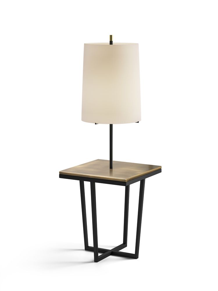 Lampadaires - Lampe Croix en Bronze et Structure en Fer Noir - DUISTT