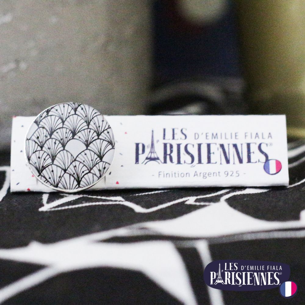 Bijoux - Big ring fully gilded with fine gold Les Parisiennes Vibrations - LES JOLIES D'EMILIE