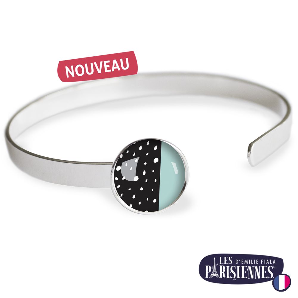 Bijoux - Thin bangle finishing touch all silver 925 Les Parisiennes Happy Day - LES JOLIES D'EMILIE
