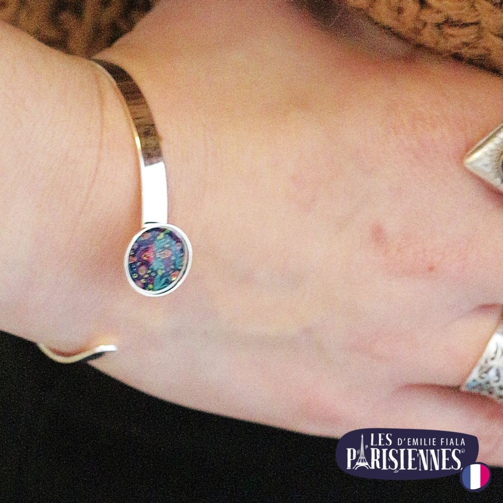 Bijoux - Thin bangle fully gilded with fine gold Les Parisiennes Vibrations - LES JOLIES D'EMILIE