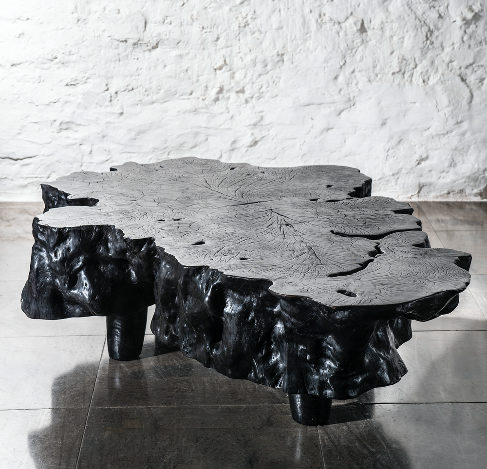 Tables basses - Tables basses bois brûlé - ATMOSPHÈRE D'AILLEURS