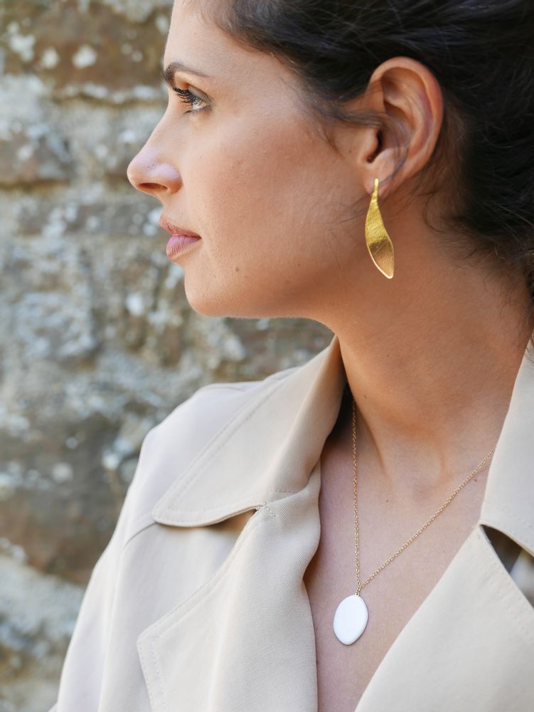 Bijoux - Collier Olea porcelaine - JOUR DE MISTRAL