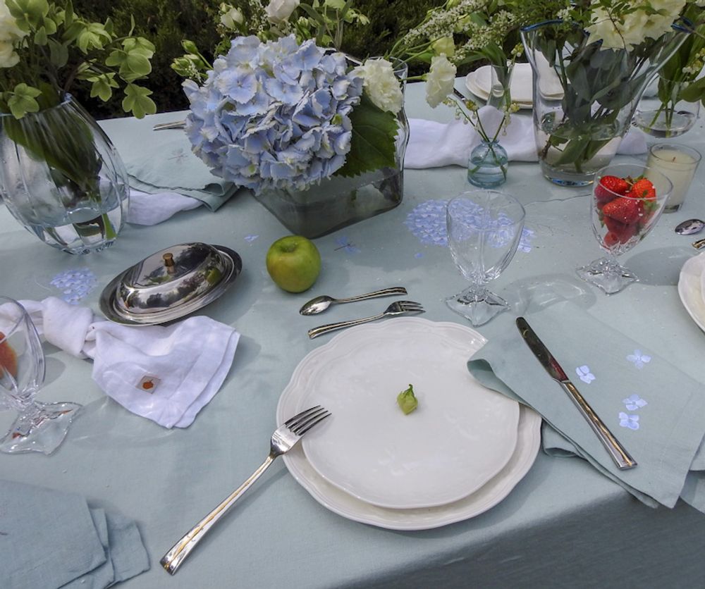 Linge de table textile - Serviette de table HORTENSIA mod.1 - ARTIPARIS