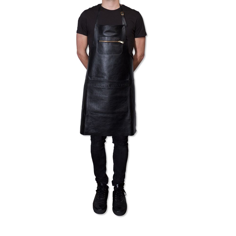 Barbecues - Tablier style zippé | Cuir pleine fleur - DUTCHDELUXES INTERNATIONAL BV