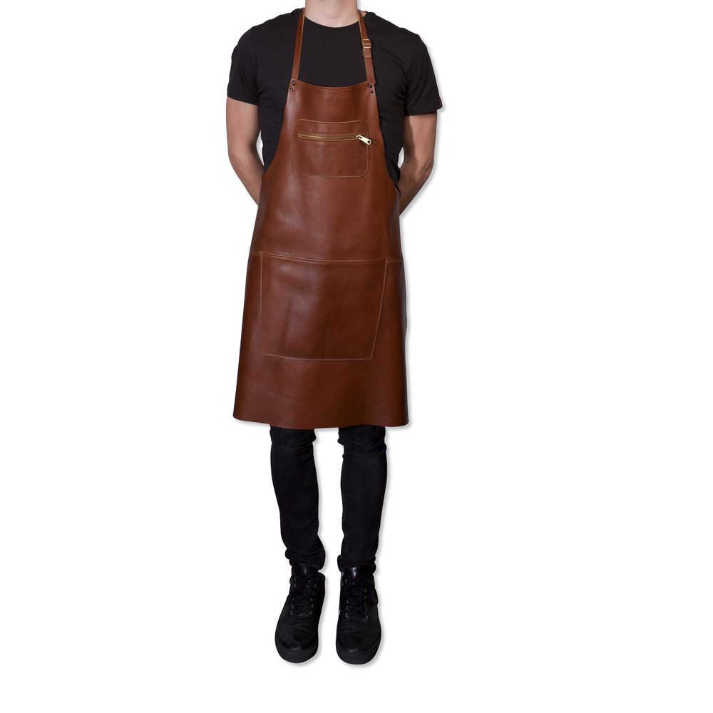Barbecues - Tablier style zippé | Cuir pleine fleur - DUTCHDELUXES INTERNATIONAL BV