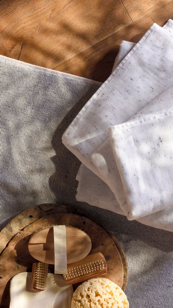 Serviettes de bain - Serviette en gaze fine Neppy - L'APPARTEMENT