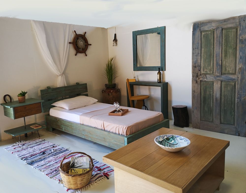 Tables basses - Table basse Plateau en chêne Fisherman B - LIVING MEDITERANEO