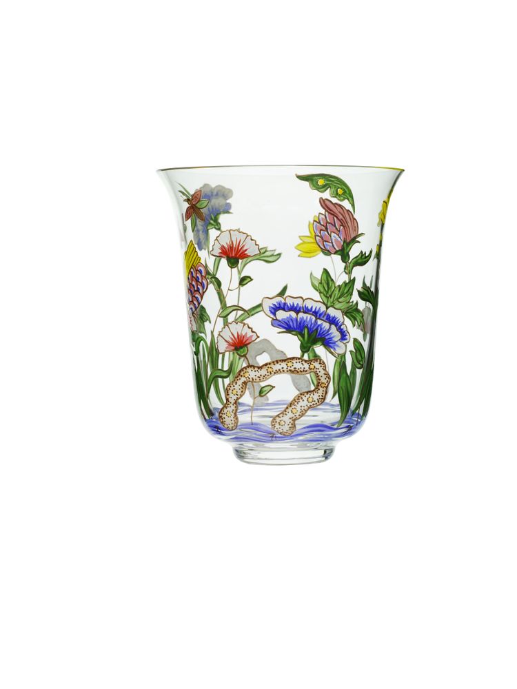 Verre d'art - Fleurs Orientales - LOBMEYR