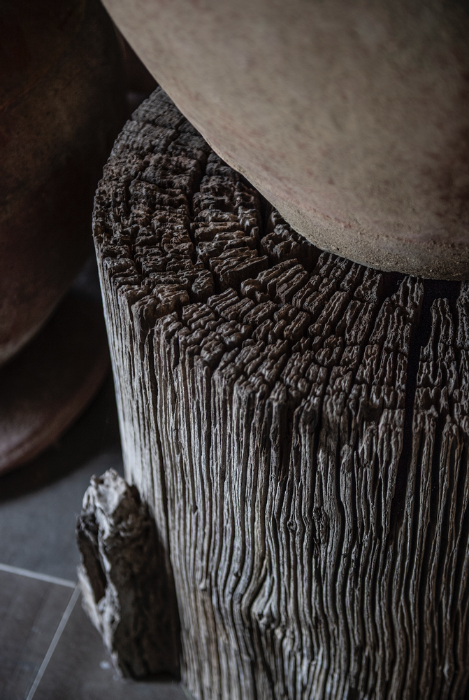 Other tables - Raw elm console from Shanxi - ATMOSPHÈRE D'AILLEURS