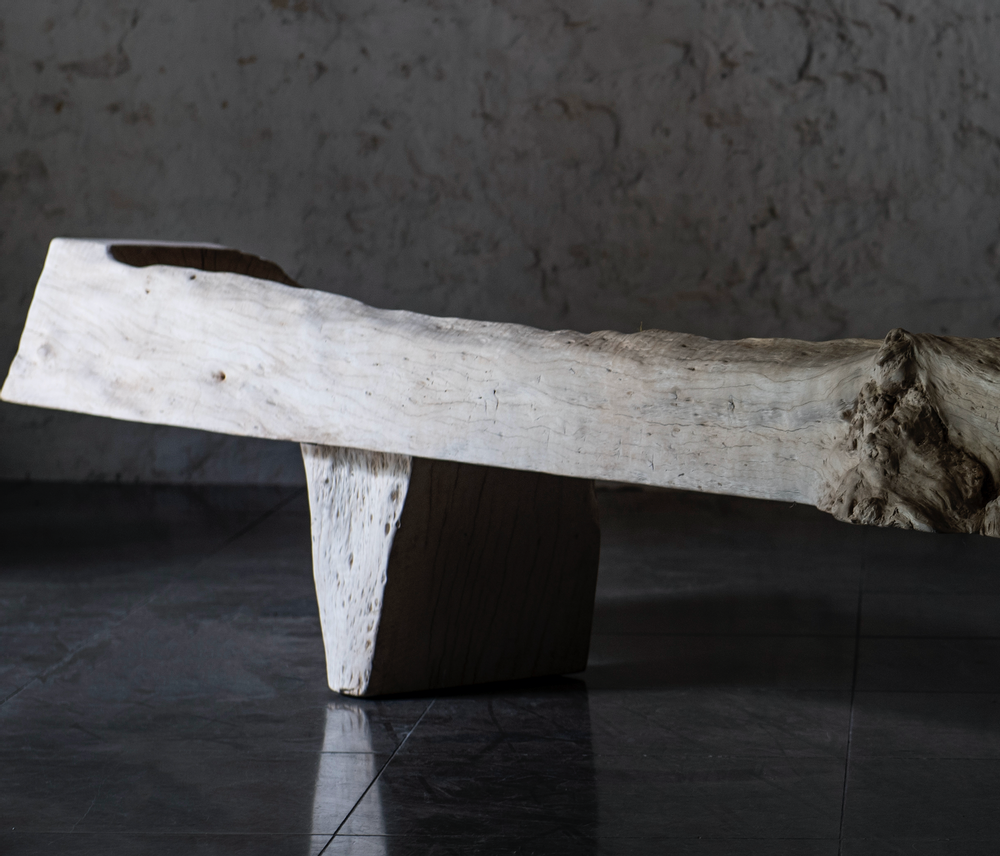 Other tables - Raw elm console from Shanxi - ATMOSPHÈRE D'AILLEURS