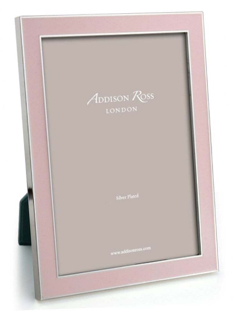 Hotel bedding - Light Pink Enamel & Silver Frame - ADDISON ROSS