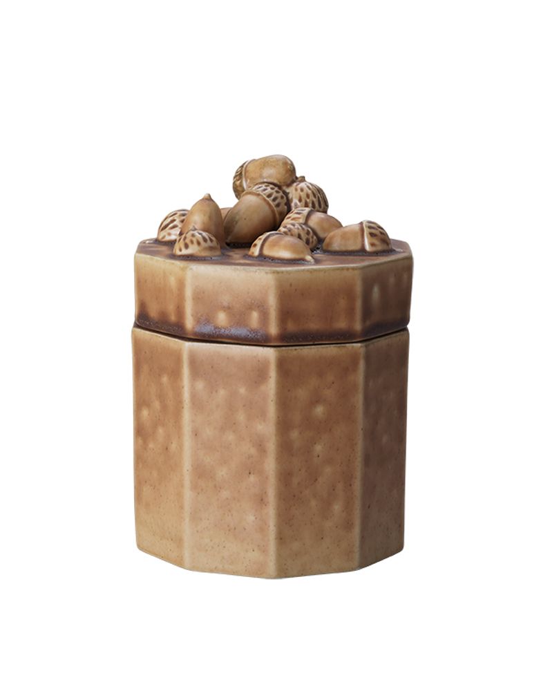 Ceramic - Acorn, can with lid - STHÅL
