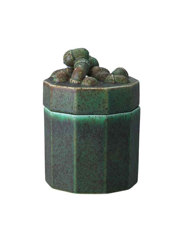 Ceramic - Acorn, can with lid - STHÅL