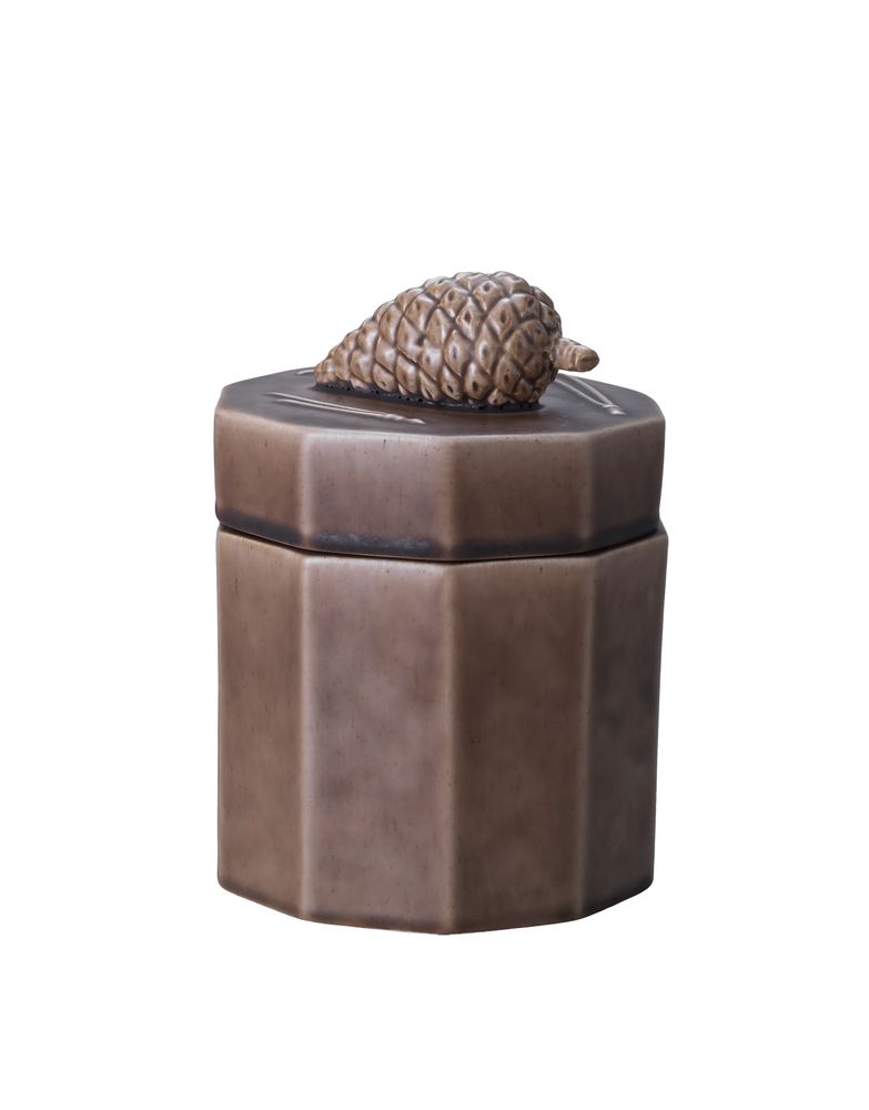 Ceramic - Pine, can with lid - STHÅL