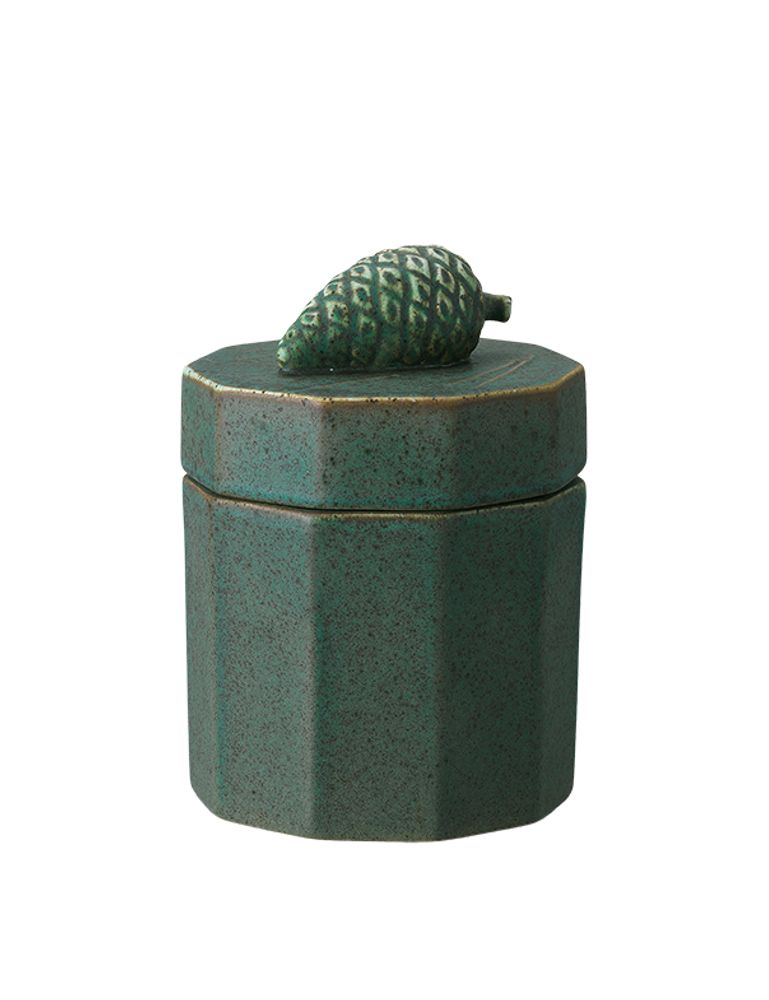 Ceramic - Pine, can with lid - STHÅL
