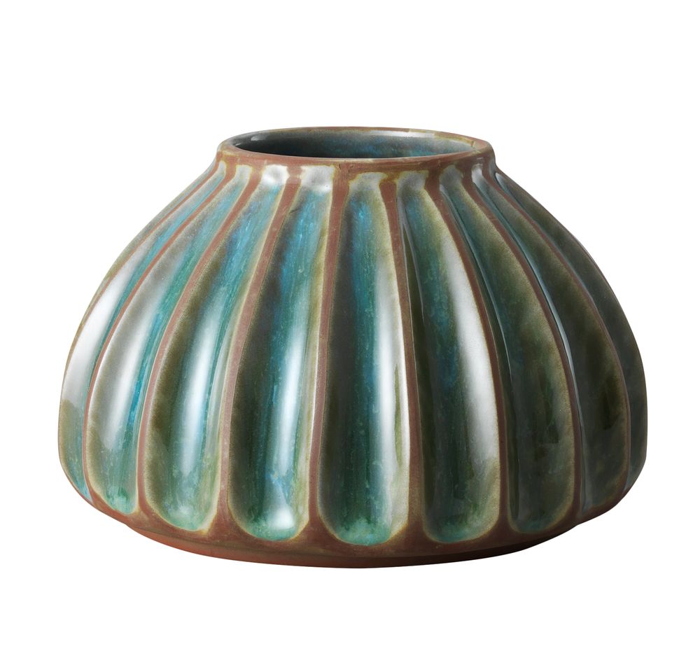 Ceramic - Round big vase, terracotta - STHÅL