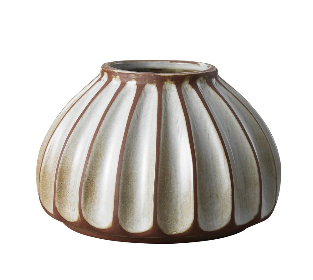 Ceramic - Round big vase, terracotta - STHÅL