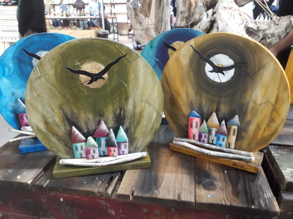 Clocks - Woodclock |Round clock - PITEROS DIMITRIS