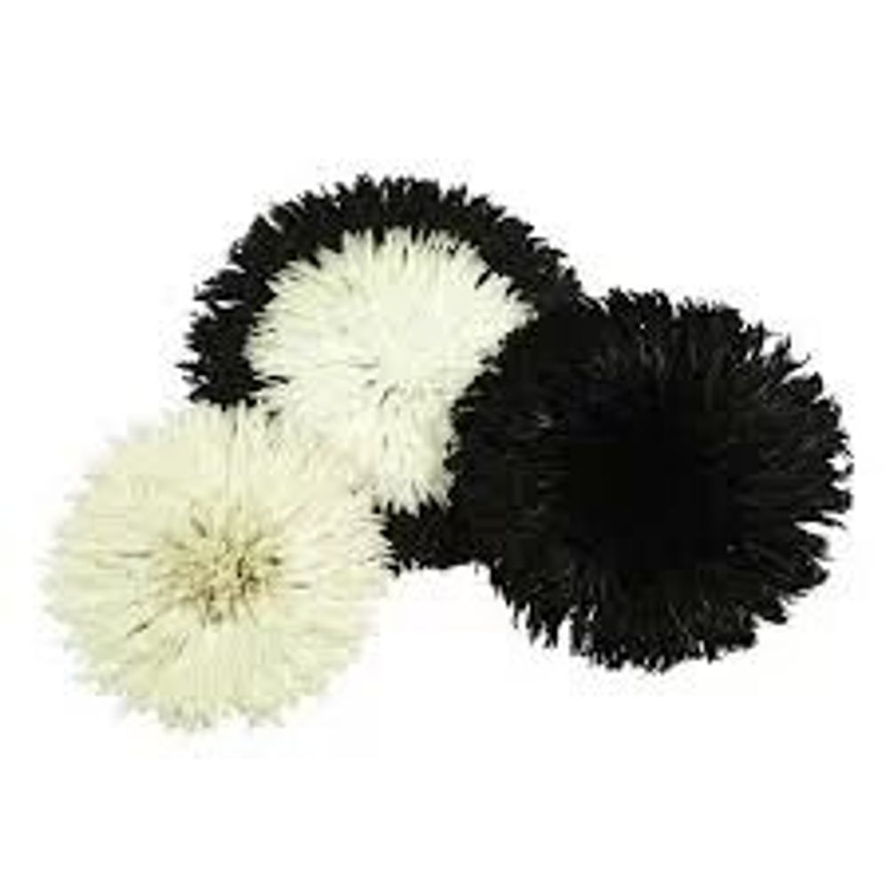 Autres décorations murales - Ensemble de 03 juju hats : décoration murale ou objet déco ou coiffe bamileke - HOME DECOR FR