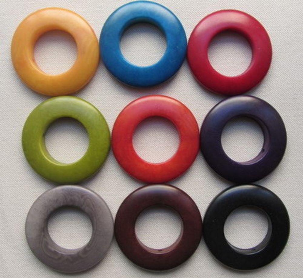 Homewear textile - Anneau régulier en ivoire végétal - corozo - TIERRATAGUA & CREATIERRA
