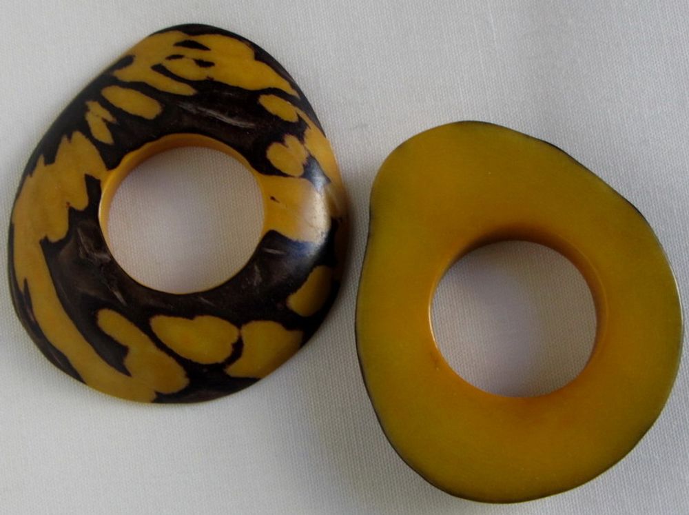 Quincaillerie d'art - Beignets en Tagua. Ivoire végétal - TIERRATAGUA & CREATIERRA