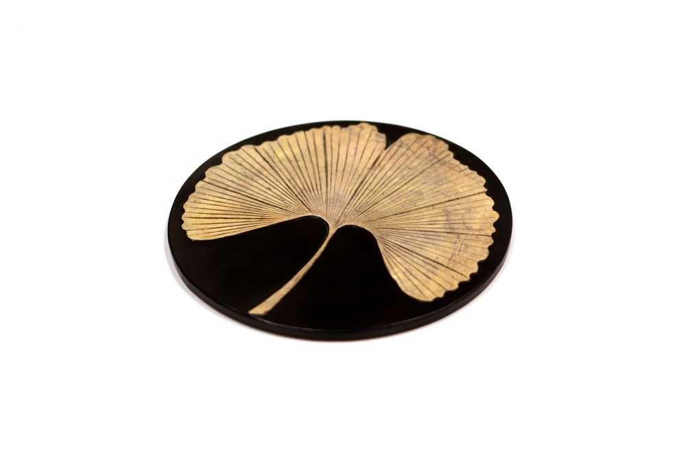 Objets de décoration - Trivet and boxes in stone with Ginkgo design - L INDOCHINEUR X RIVÊT